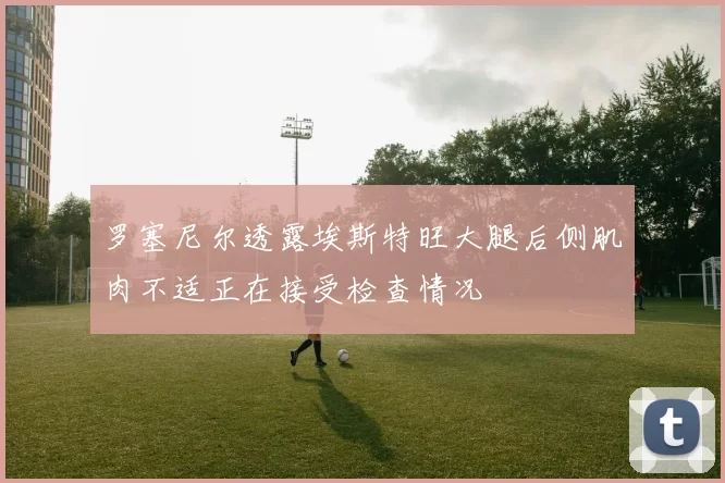 罗塞尼尔透露埃斯特旺大腿后侧肌肉不适正在接受检查情况